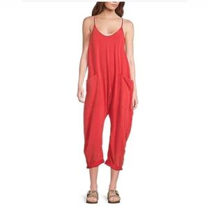 Free People Movement  Hotshot Onesie in coral size large
